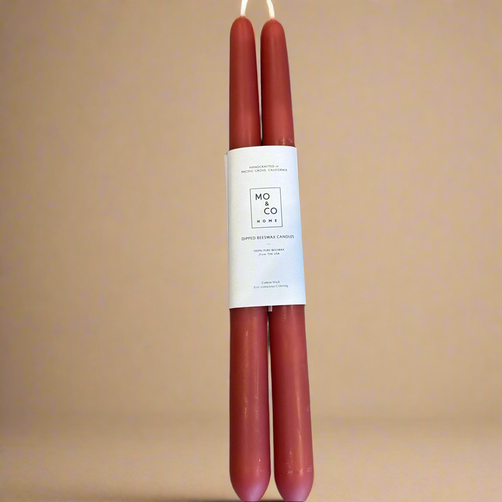 MO & CO Dipped Beeswax Candlesticks (2pk)