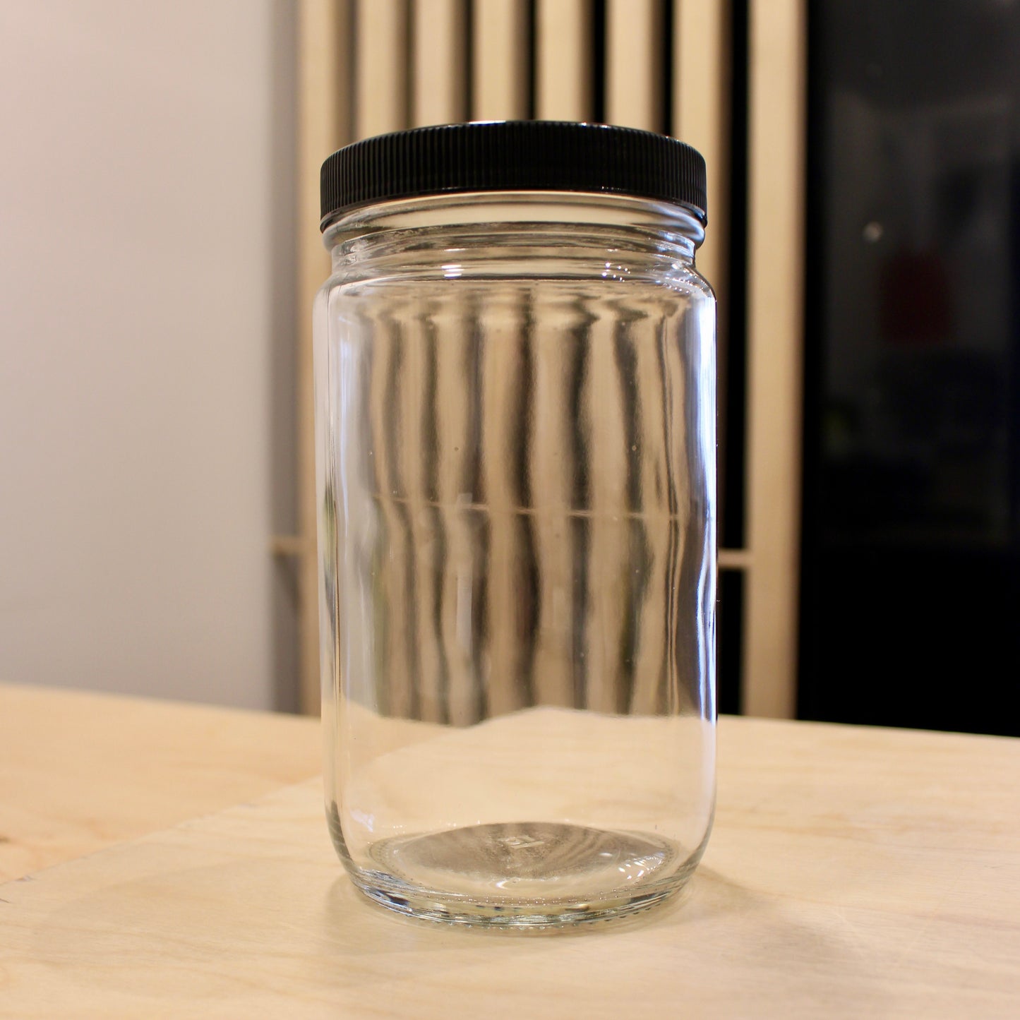 Glass Straight Side Jar