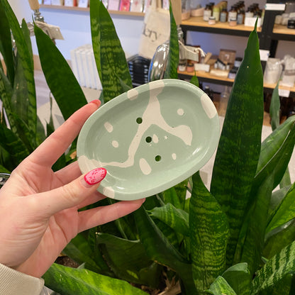 Ten + Co Splatter Concrete Soap Dish