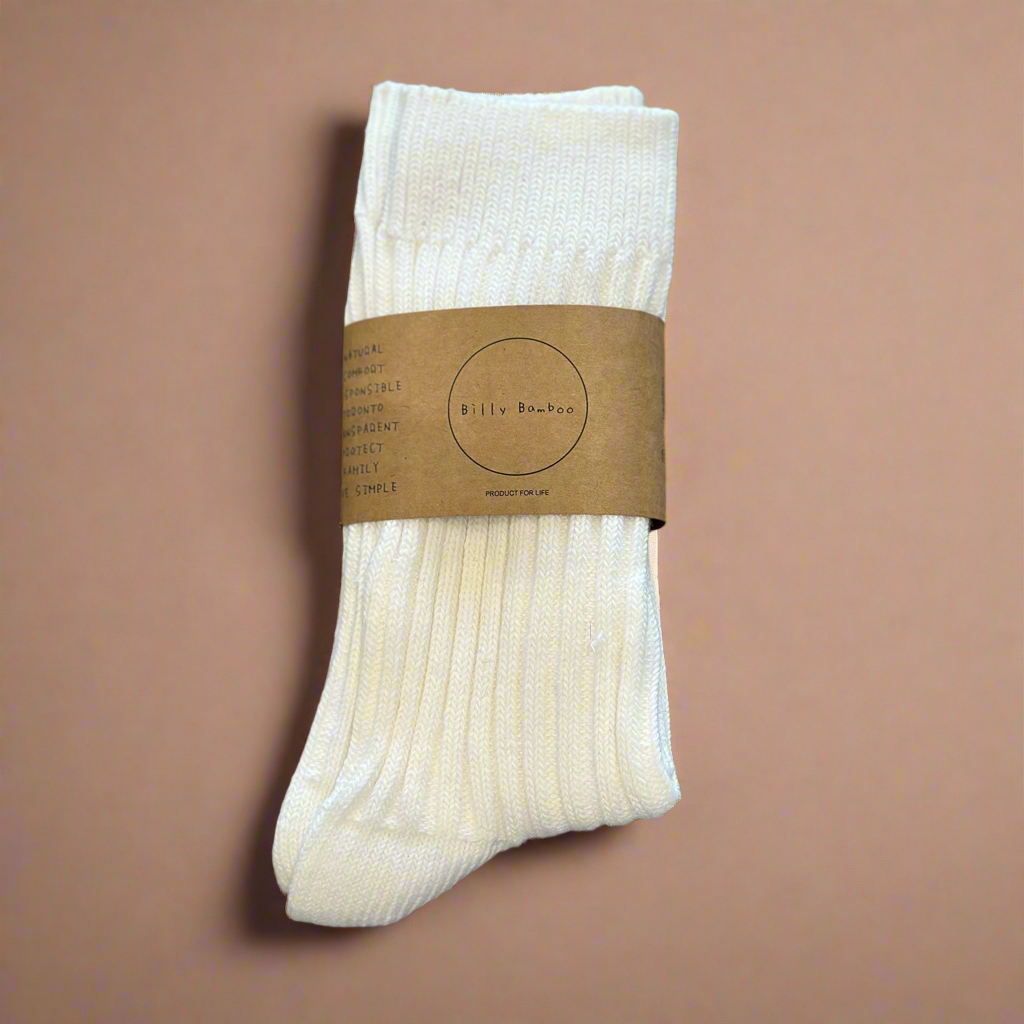 Billy Bamboo Ribbed Cotton High Socks