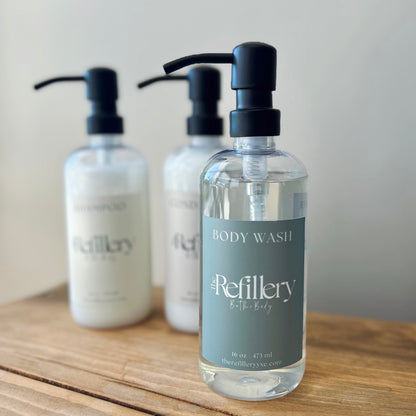Body Wash Filled Bottle