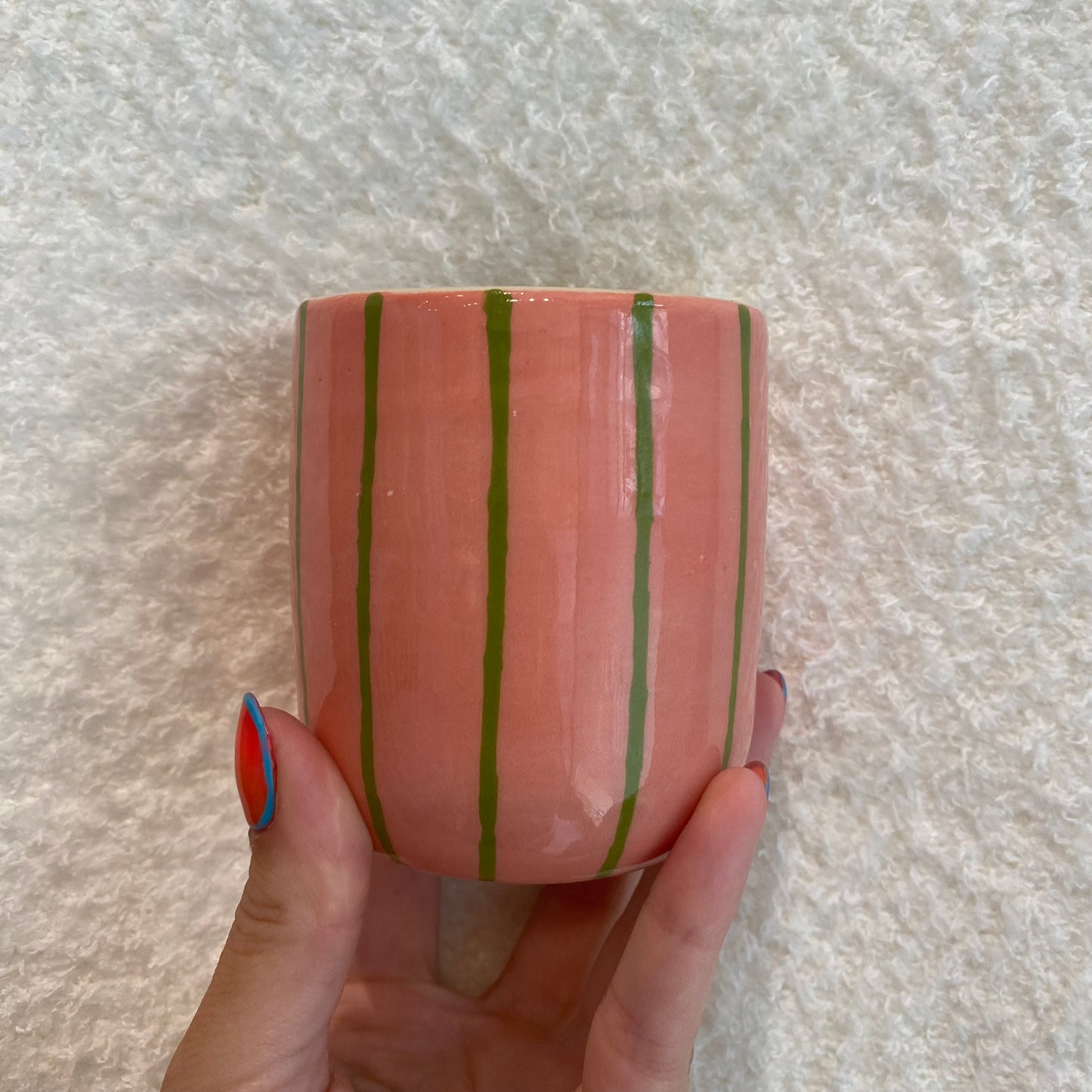 Nightshift Ceramics Striped Tumbler