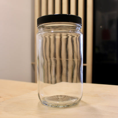 Glass Straight Side Jar