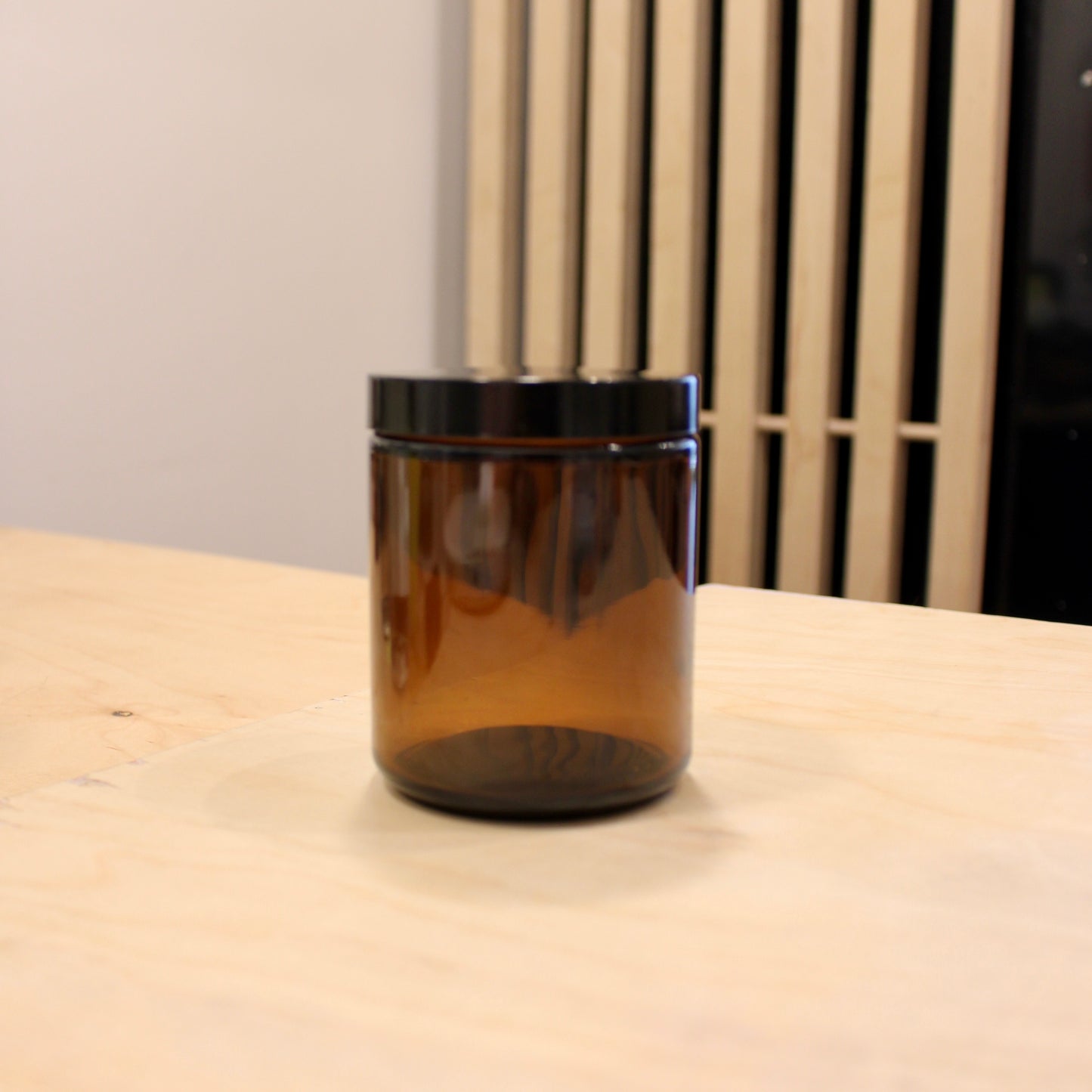 Glass Straight Side Jar