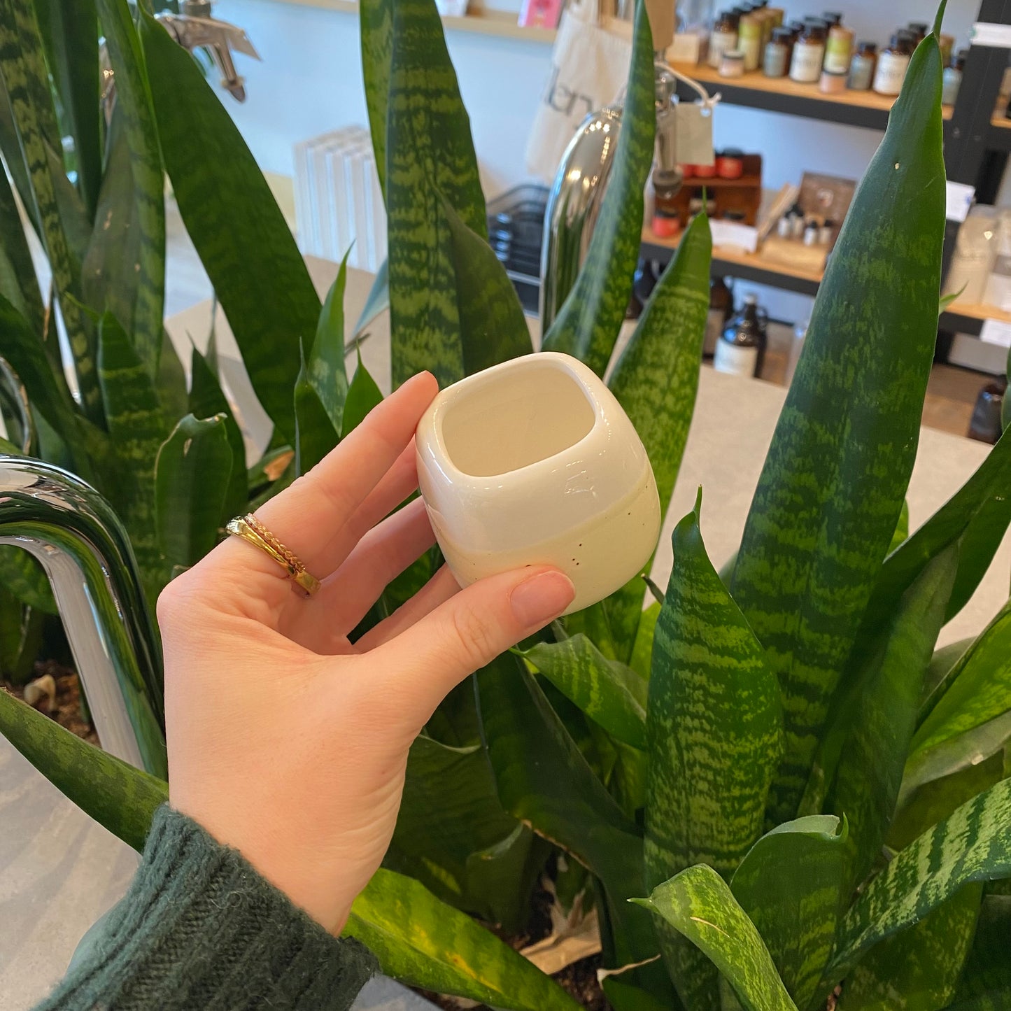 Speckled Ceramic Match Holder