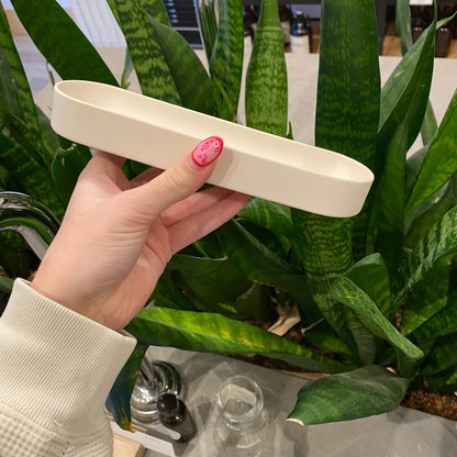 Studio Akiyo Cream White Oval Jewelry Tray