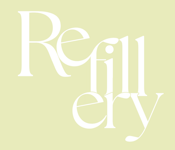 The Refillery green and white